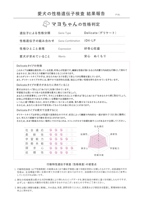 検査結果